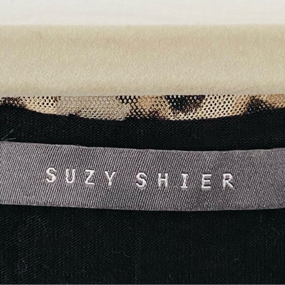 SUZY SHIER women’s leopard pattern top size small - Picture 5 of 6